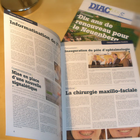 Journal interne Diac'Infos pour le Pôle Sanitaire Privé Mulhousien du Diaconat