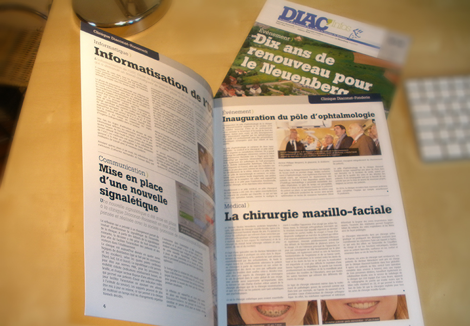 Journal interne Diac'Infos pour le Pôle Sanitaire Privé Mulhousien du Diaconat