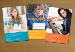 Campagne d'affichage pour leur communication interne réalisée pour Dr. Oetker sur le handicap