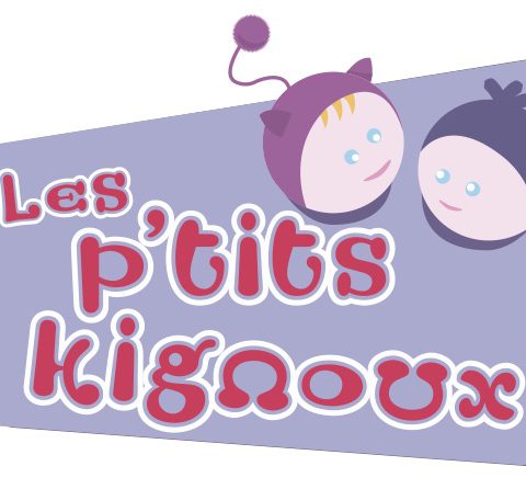 Logo Les P'tits Kignoux réalisé par Midway Cmmunication