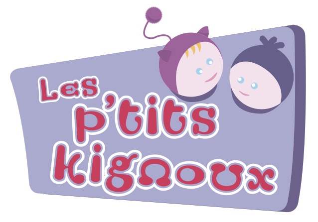 Logo Les P'tits Kignoux réalisé par Midway Cmmunication