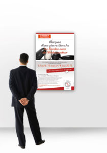 Affiche dans le cadre de la campagne de communication interne sur le handicap pour Point P
