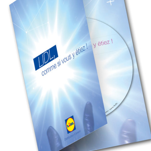 Pochette DVD conçue pour le film d'entreprise LIDL
