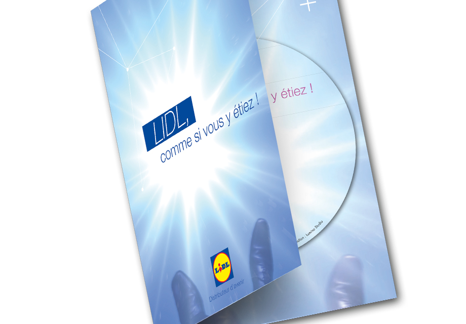 Pochette DVD conçue pour le film d'entreprise LIDL