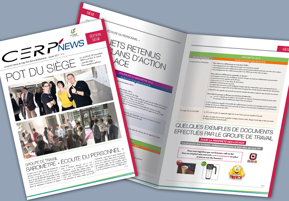 Journal Interne Cerp Rhin Rhône Méditerranée édition siège vue 2