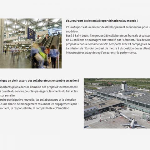 Descriptif de l'EuroAirport Bâle-Mulhouse sur leur page Entreprise LinkedIn