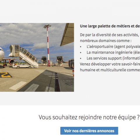 Palette des métiers que l'on retrouve sur la page LinkedIn de l'EuroAirport Bâle-Mulhouse