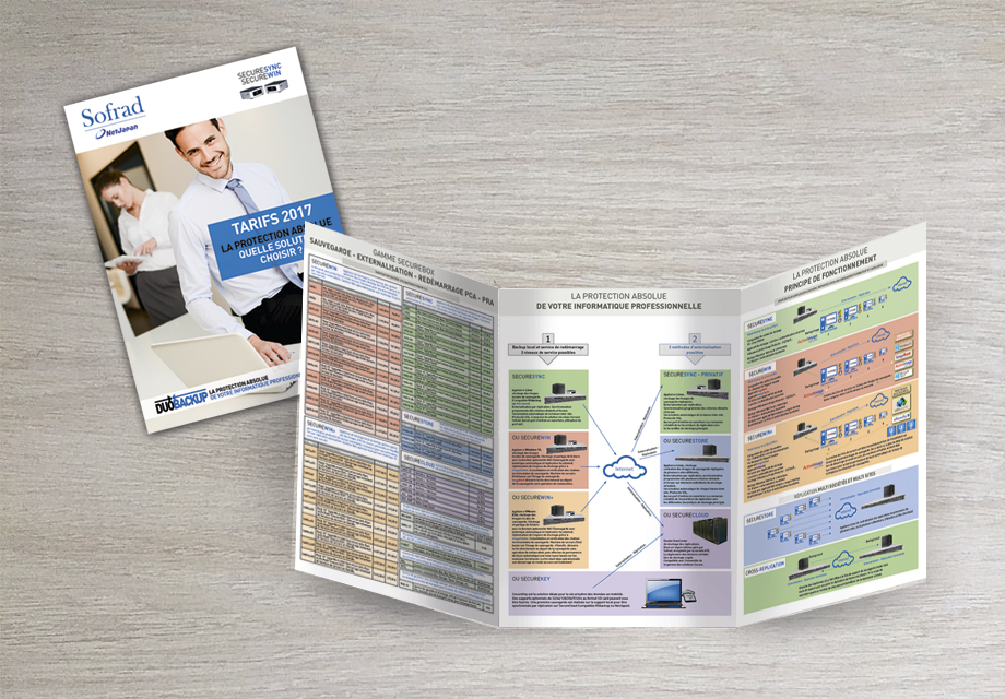 Sofrad corporate plaquette tarifs 3 volets
