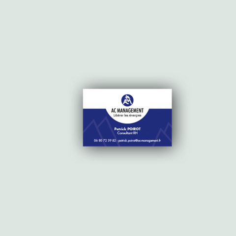 Carte de visite pour le cabinet AC Management