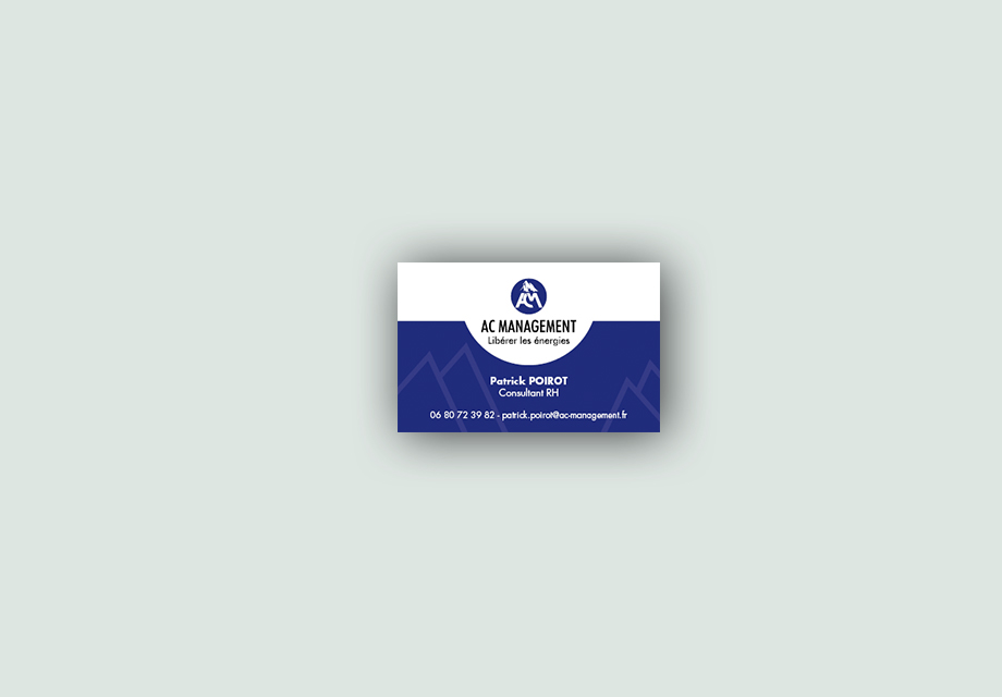 Carte de visite pour le cabinet AC Management