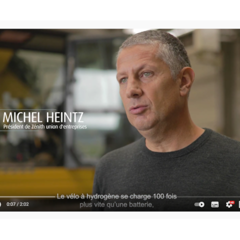 Video témoignage sur les vélos à hydrogène pour Zénith union d'entreprises