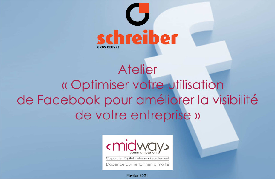 Atelier Facebook pour Schreiber Gros Oeuvre